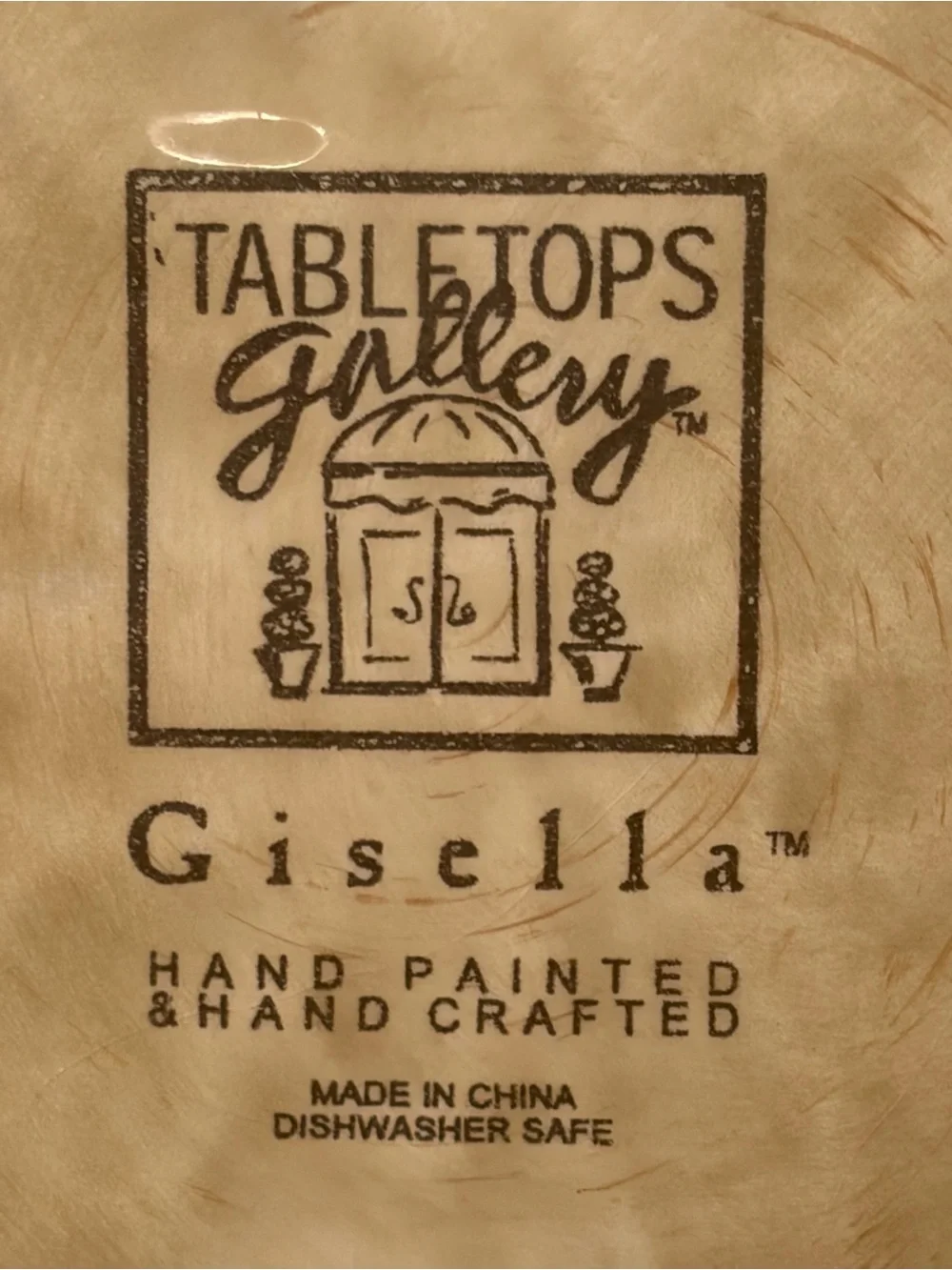 Tabletops gallery Gisella Glazed Brown Ceramic Dinner Plate - Home Dining